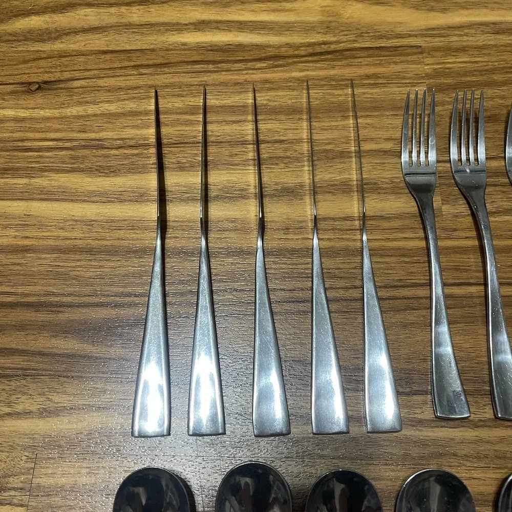 29 Sasaki MCM Equinox 18/10 Stainless Flatware Korea Forks Knives Spoons Serving